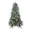 Northlight Real Touch™️ Pre-Lit Full Flocked Rosemary Emerald Angel Pine Artificial Christmas Tree - 6.5' - Clear LED Lights